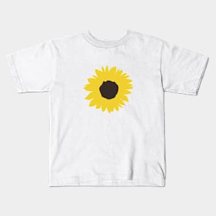 Minimalistic sunflower Kids T-Shirt